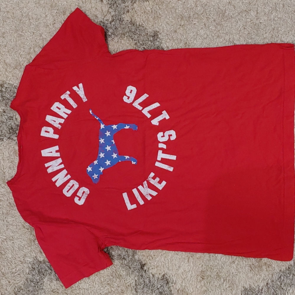 PINK, Medium, Patriotic T-Shirt